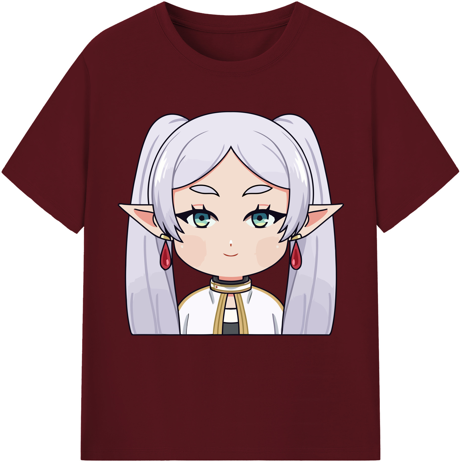 （画像用） 葬送のフリーレン Frieren 綿100％半袖Tシャツ（フロントプリント）